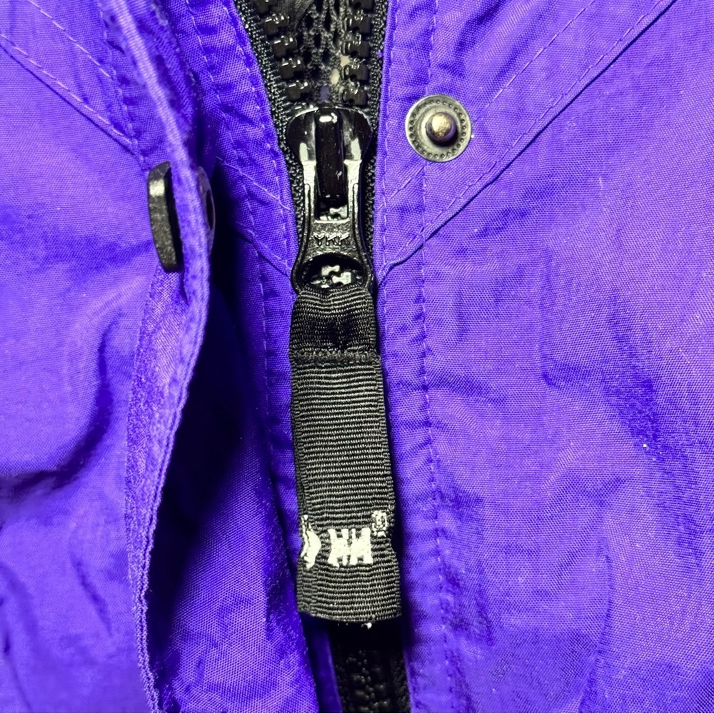 Vintage Helly Hansen Ski Jacket Purple Black Helly Tech 90s Gorpcore Men/Unisex - Picture 8 of 12